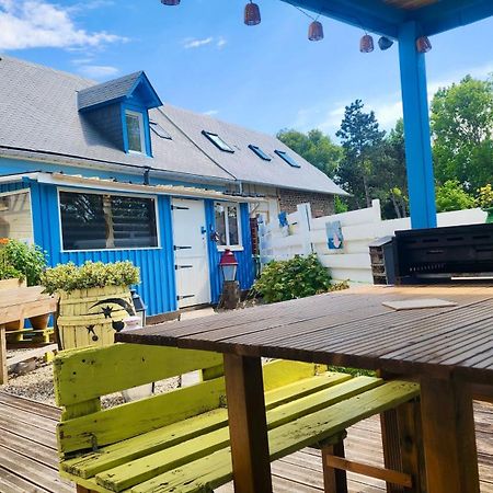 La Petite Maison En Bois Bleue Quiberville Kültér fotó