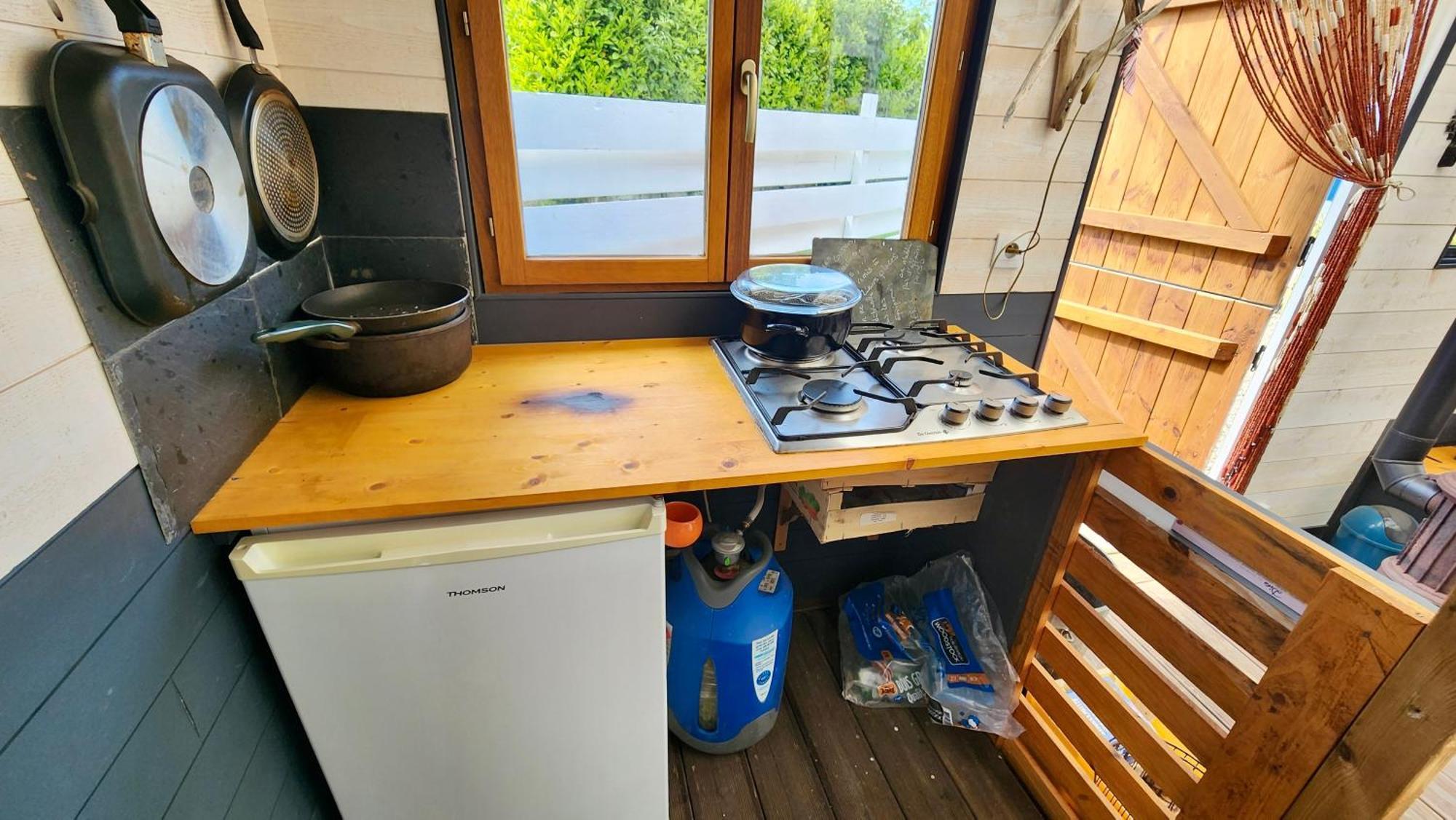 La Petite Maison En Bois Bleue Quiberville Kültér fotó